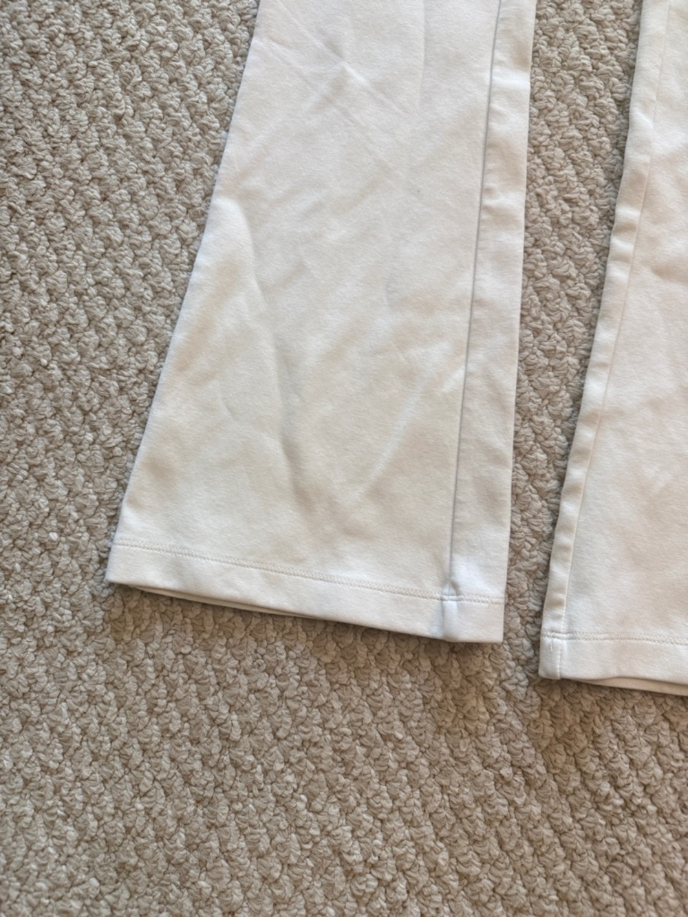 ZARA Cream Flared Knit Lounge Pants SIZE: SMALL - Picture 3 of 8